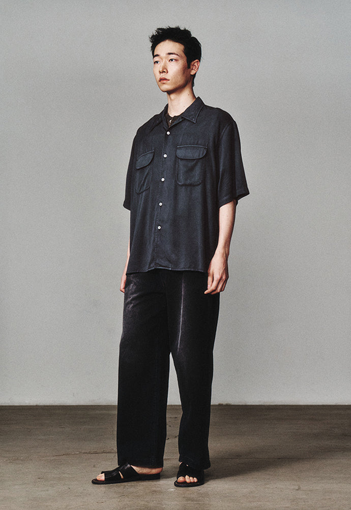 Art if acts - Tencel Two Pocket Half Shirt (Vintage Charcoal) product image 3 | TRAB K-Fashion Australia