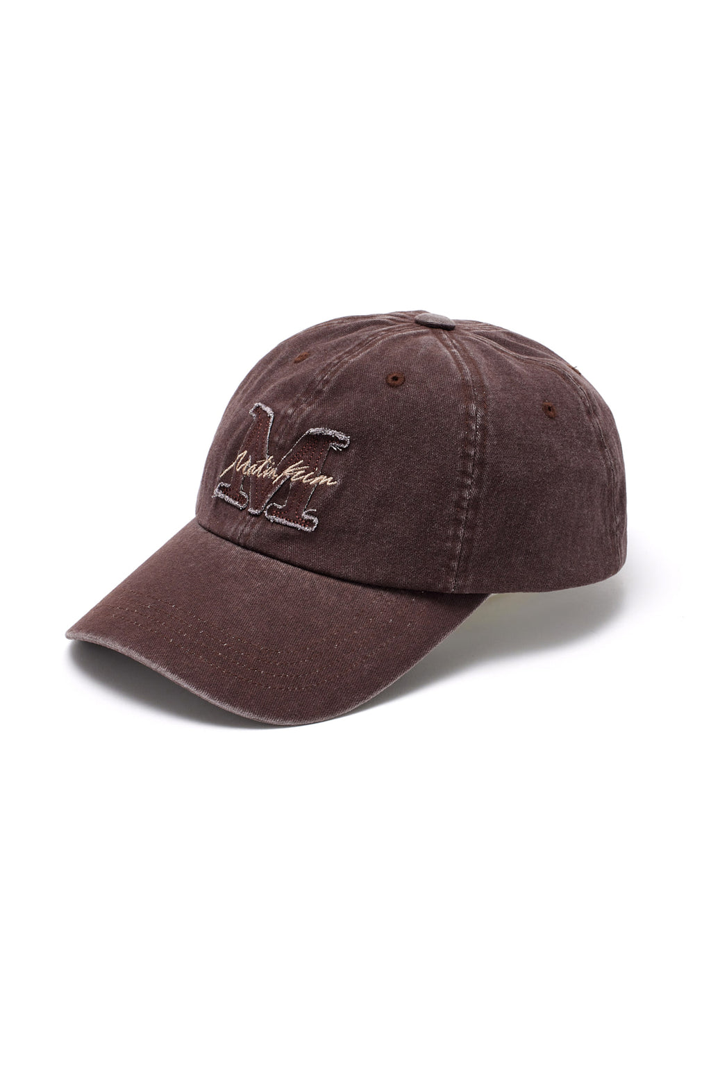 Matin Kim - Matin Cursive Ball Cap (Brown) product image 2 | TRAB K-Fashion Australia
