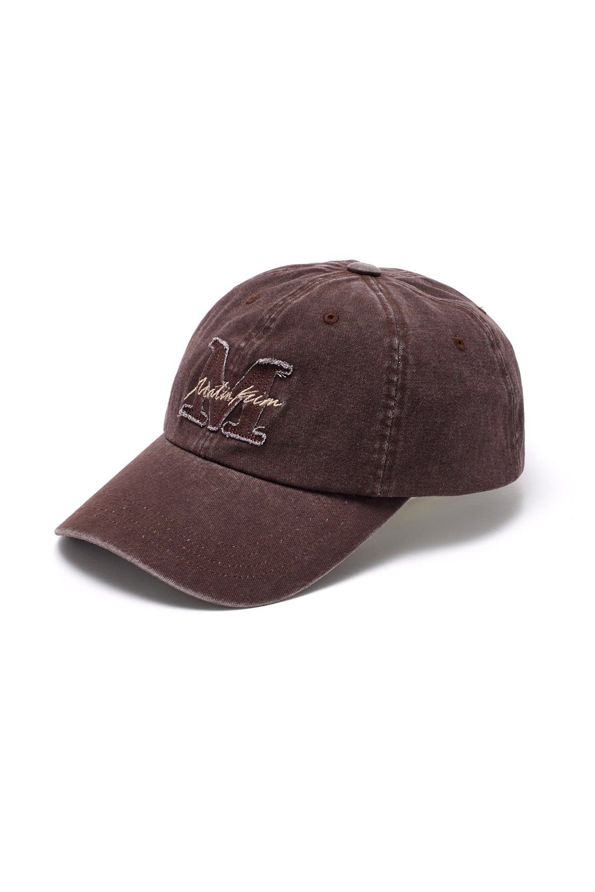 Matin Kim - Matin Cursive Ball Cap (Brown) product image 2 | TRAB K-Fashion Australia