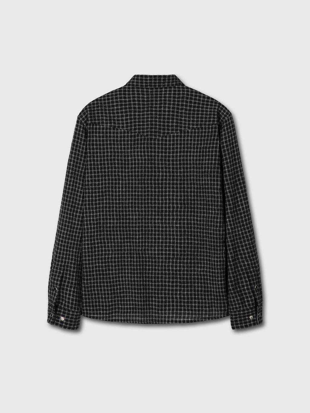 Tonywack - Checked Wool Western Shirt Japanese Fabric (Black/White) product image 7 | TRAB K-Fashion Australia