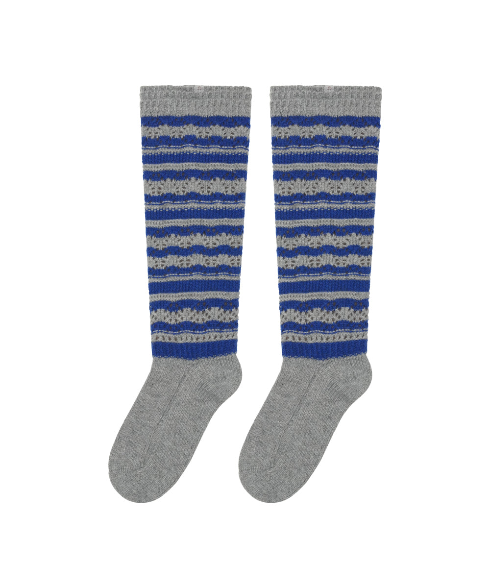 Coyseio - Striped Mori Knee Socks (Melange Grey) product image 9 | TRAB K-Fashion Australia