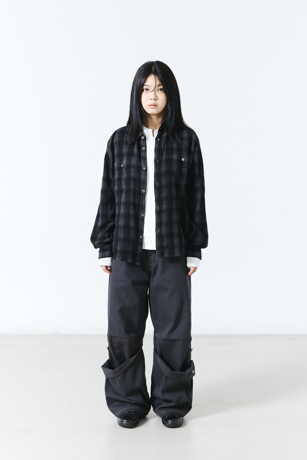 Hatchingroom - 2Pk Shirt Check Dyed (Charcoal) product image 10 | TRAB K-Fashion Australia