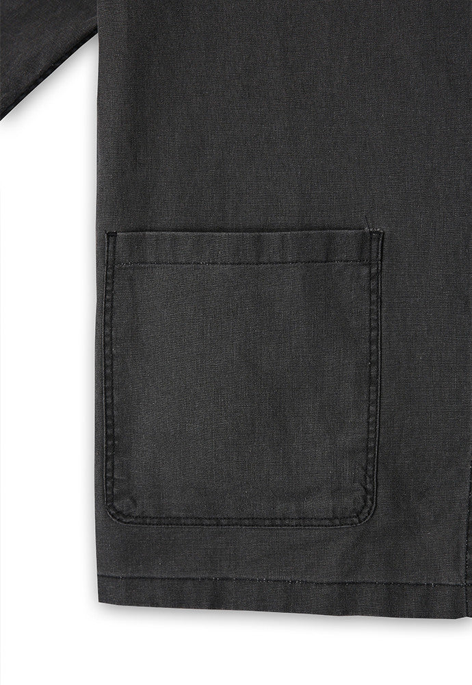 Art if acts - Linen Oriental Band Collar Jacket (Black) product image 12 | TRAB K-Fashion Australia