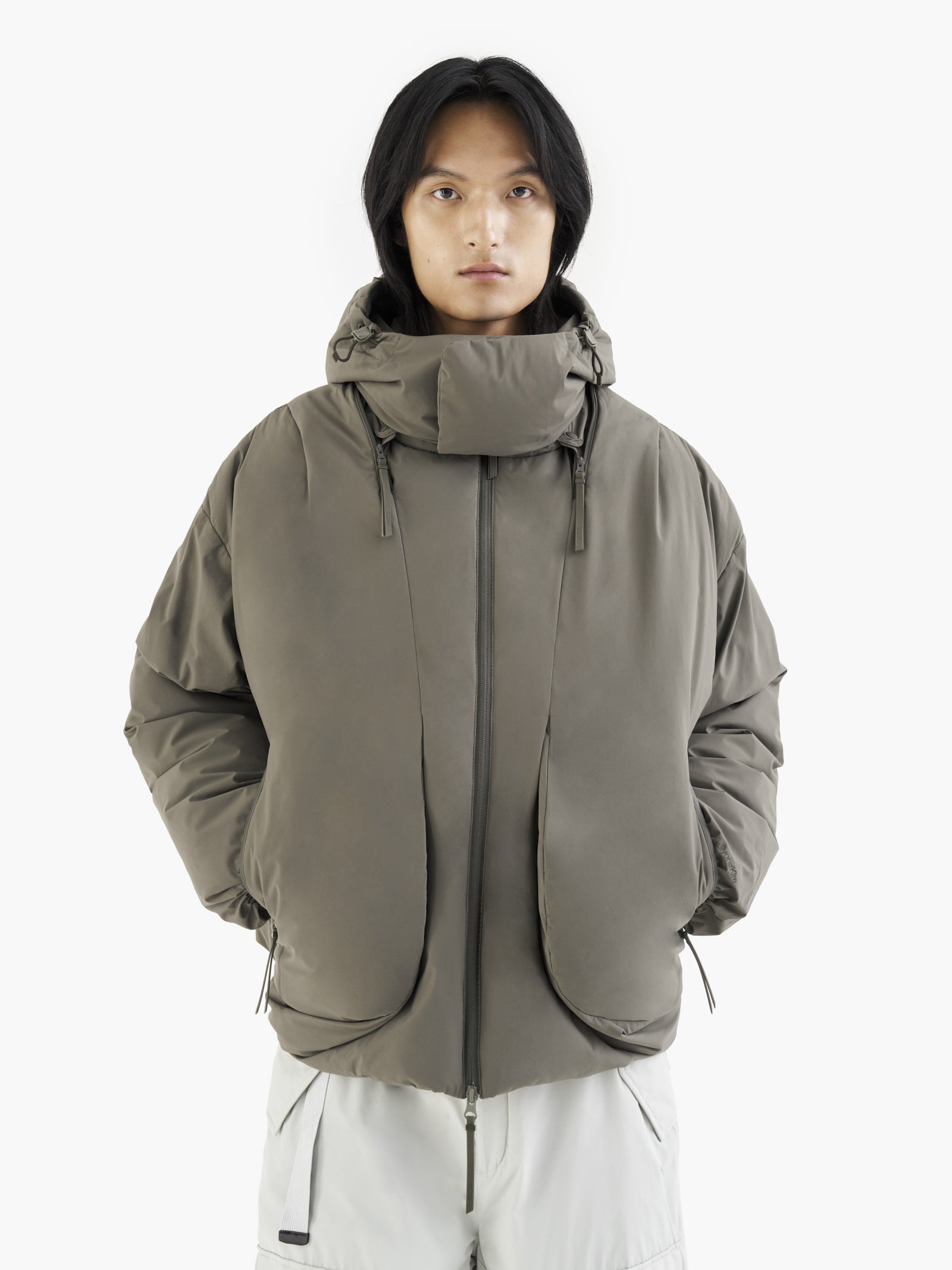 Jiyong Kim - Twisted Down Jacket (Dark Green) product image 3 | TRAB K-Fashion Australia