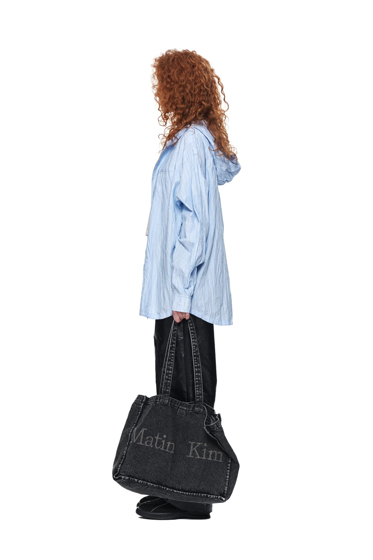 Matin Kim - Crinkle Hoody Shirt Jumper (Sky) product image 6 | TRAB K-Fashion Australia