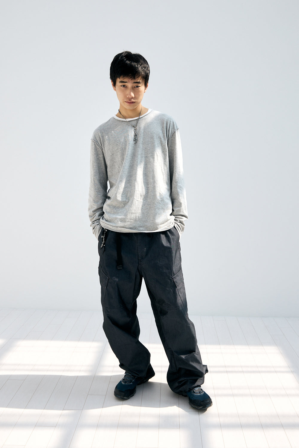 Hatchingroom - Two Face Tee (White/M.Grey) product image 9 | TRAB K-Fashion Australia