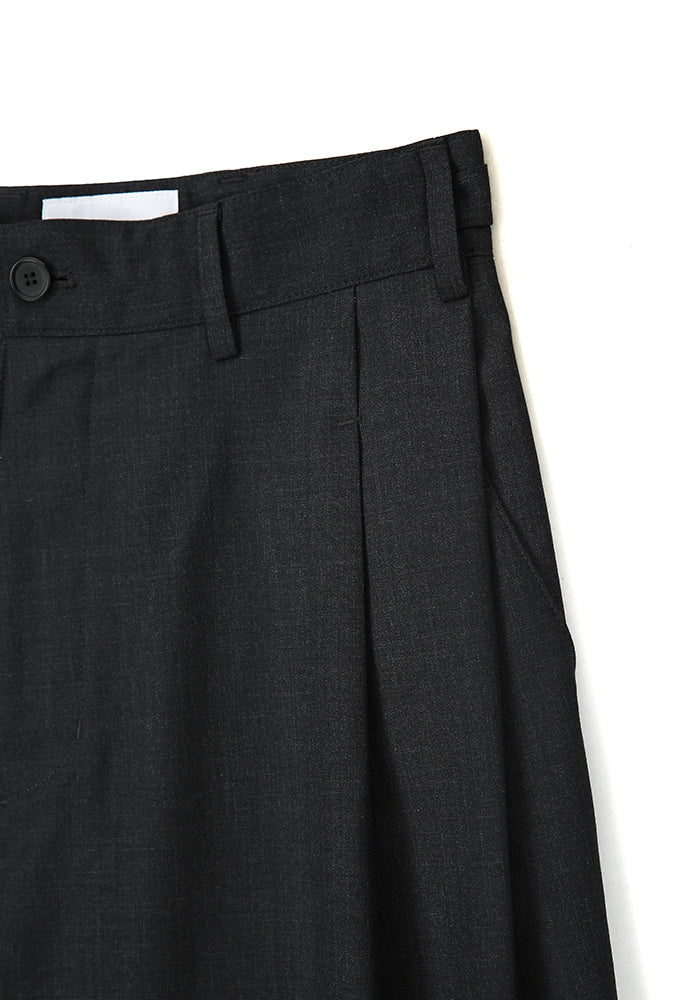 Art if acts - Wool Side Two Tuck Pants (Charcoal) product image 8 | TRAB K-Fashion Australia