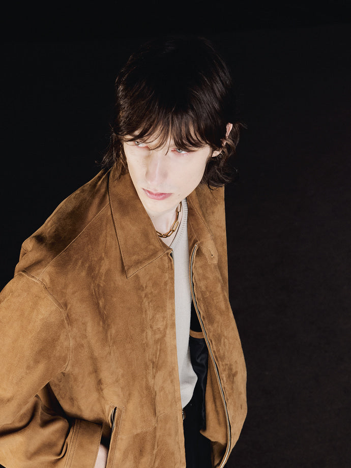 Tonywack - Goat Suede Blouson Jacket (Camel) product image 9 | TRAB K-Fashion Australia