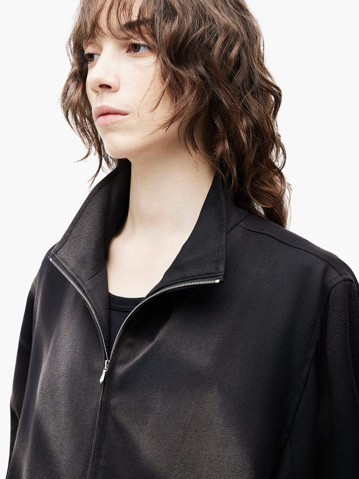 Jiyong Kim - Sun-Bleached Zip-Up Jacket (Black) product image 6 | TRAB K-Fashion Australia