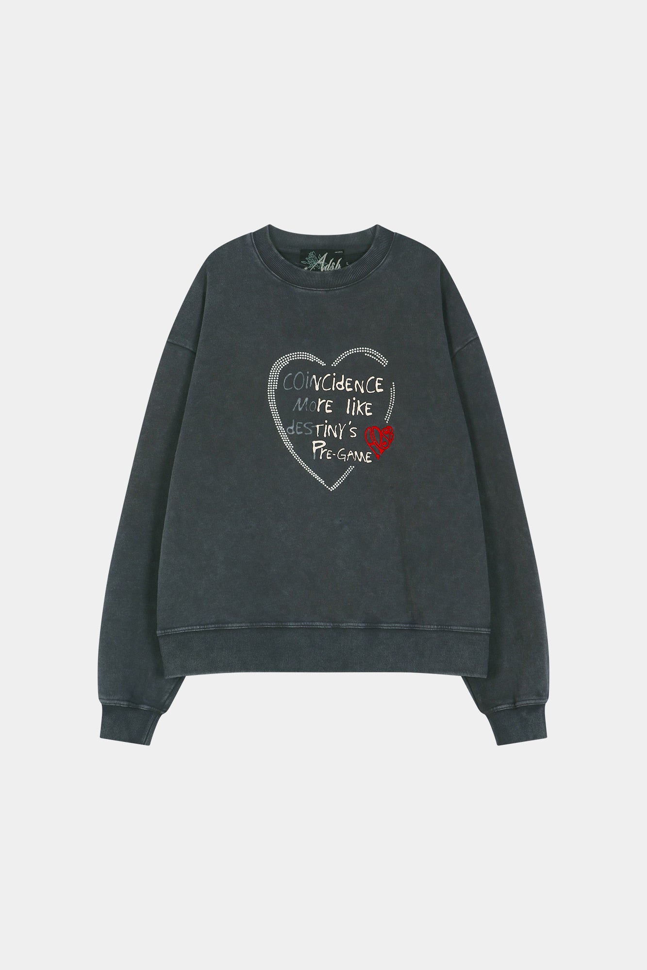 Andersson Bell - (essential) Unisex Heart Fix Sweatshirt (charcoal) (Charcoal) product image 8 | TRAB K-Fashion Australia