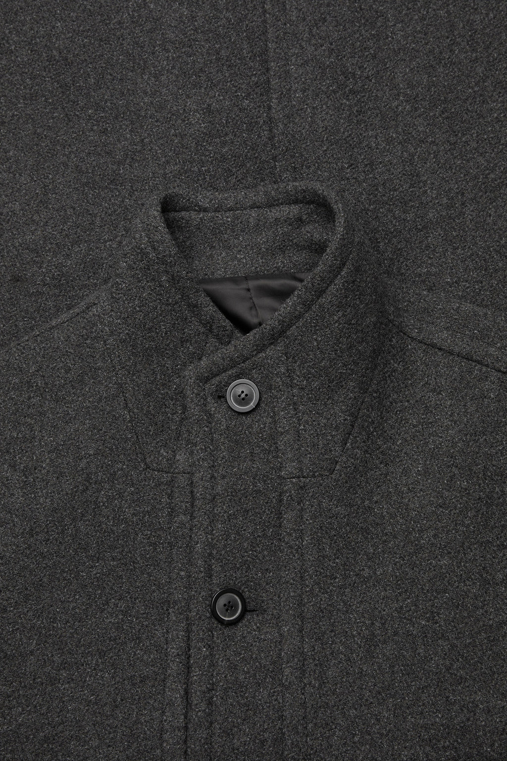 Coor - Cashmere Blend High Neck Coat (Cinder Gray) product image 5 | TRAB K-Fashion Australia
