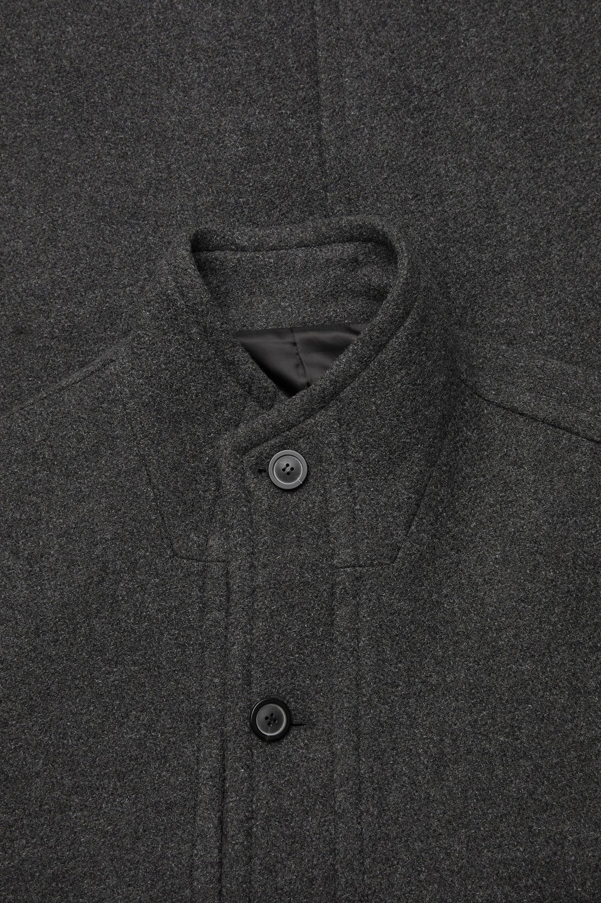 Coor - Cashmere Blend High Neck Coat (Cinder Gray) product image 5 | TRAB K-Fashion Australia