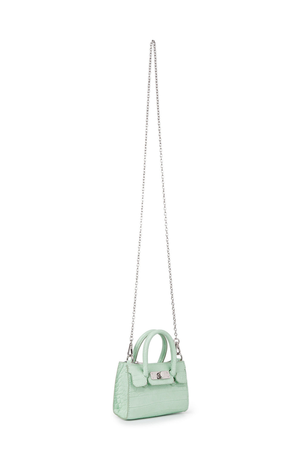 Deinet - Crocodile Pattern Chain Mini Bag (Mint) product image 2 | TRAB K-Fashion Australia