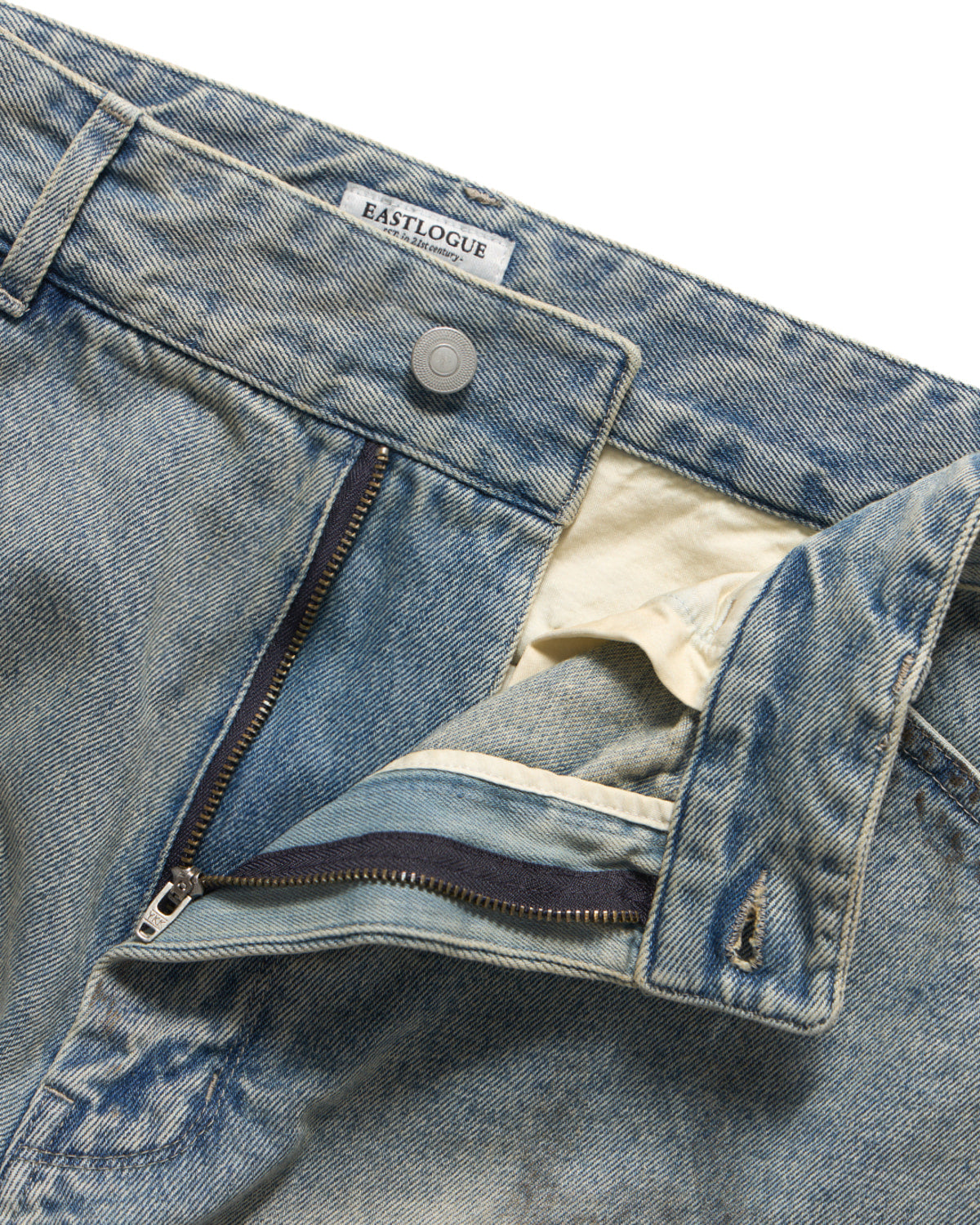 Eastlogue - Curve Knee Belted Pants (Dust Indigo) product image 10 | TRAB K-Fashion Australia
