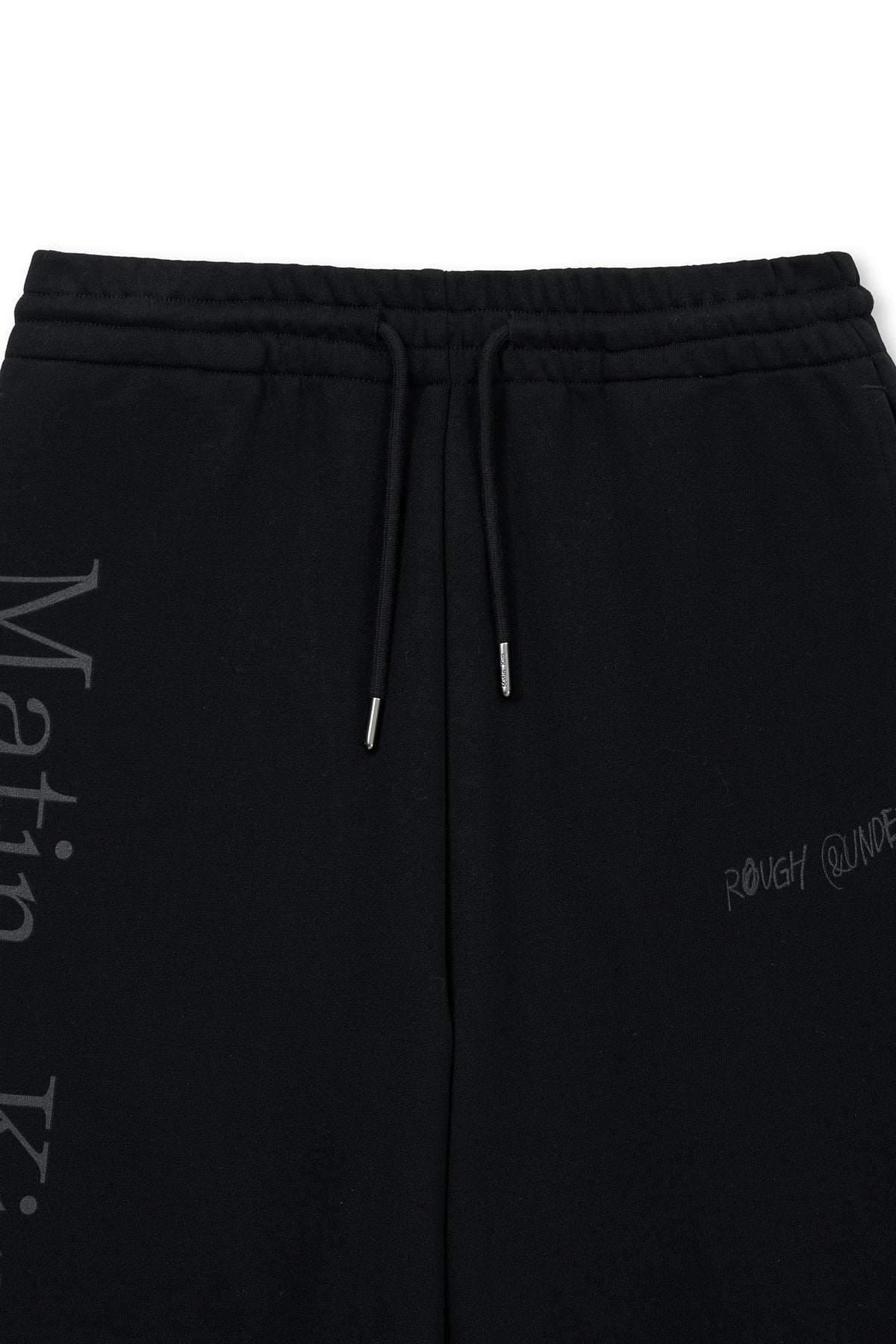 Matin Kim - Essential Logo Sweatpants (Black) product image 3 | TRAB K-Fashion Australia