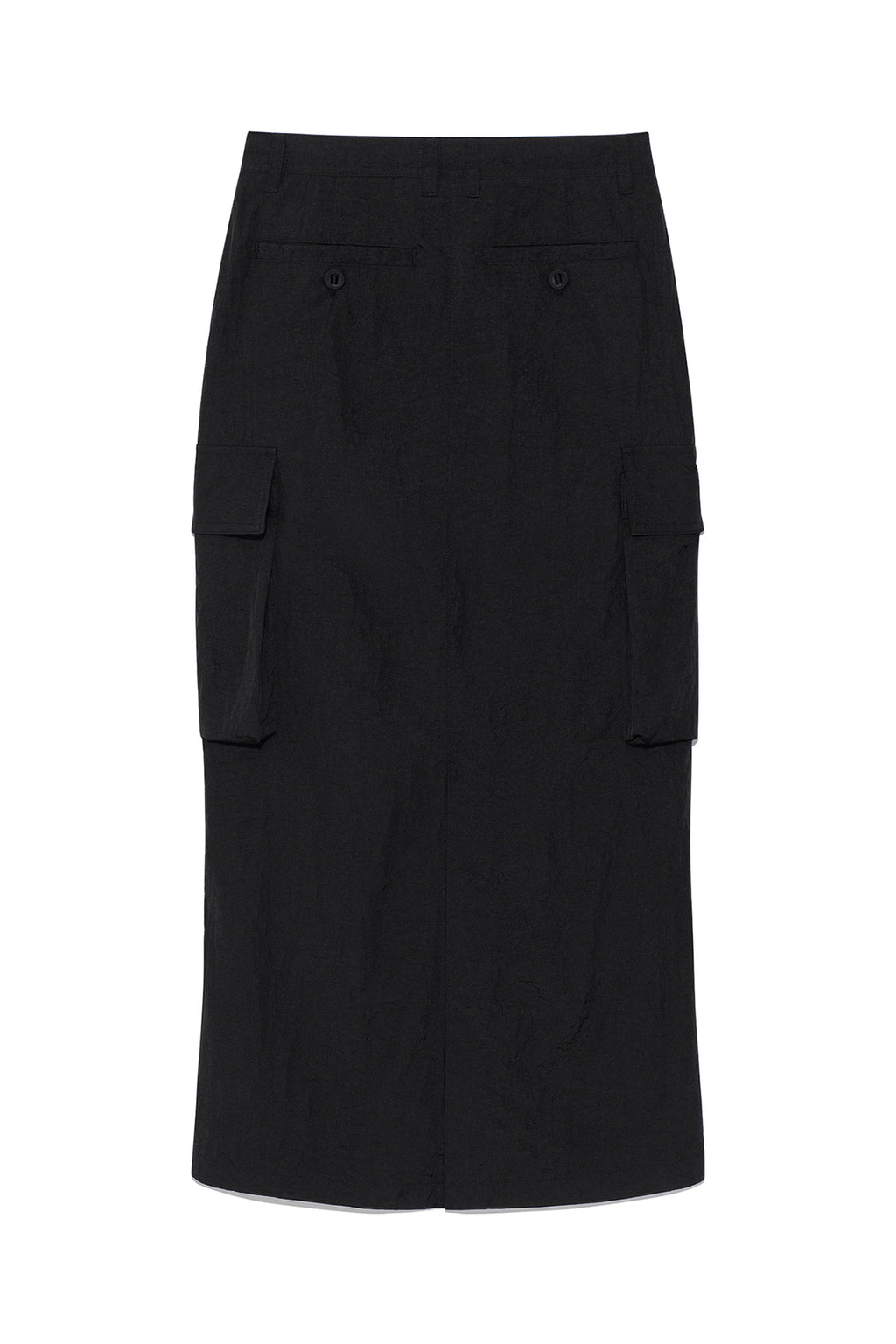 Matin Kim - String Nylon Cargo Skirt (Black) product image 2 | TRAB K-Fashion Australia