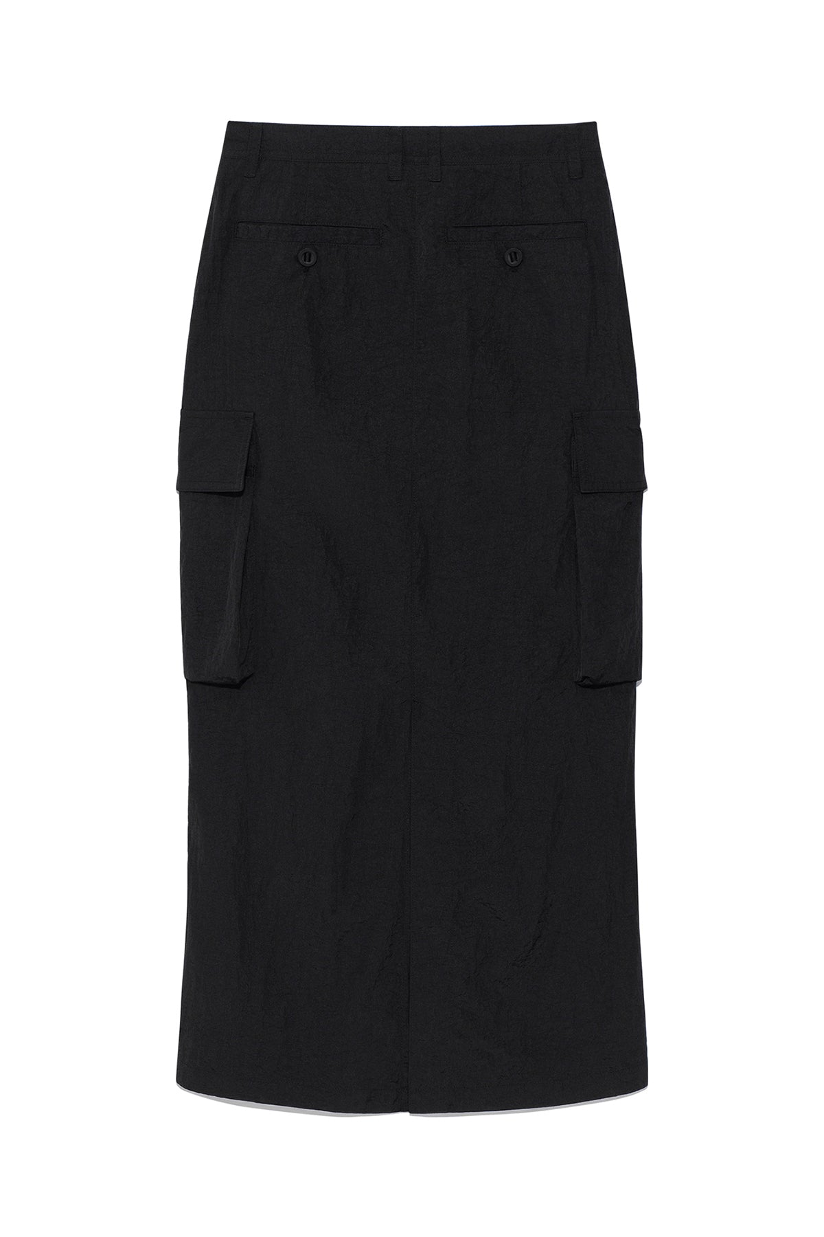 Matin Kim - String Nylon Cargo Skirt (Black) product image 2 | TRAB K-Fashion Australia