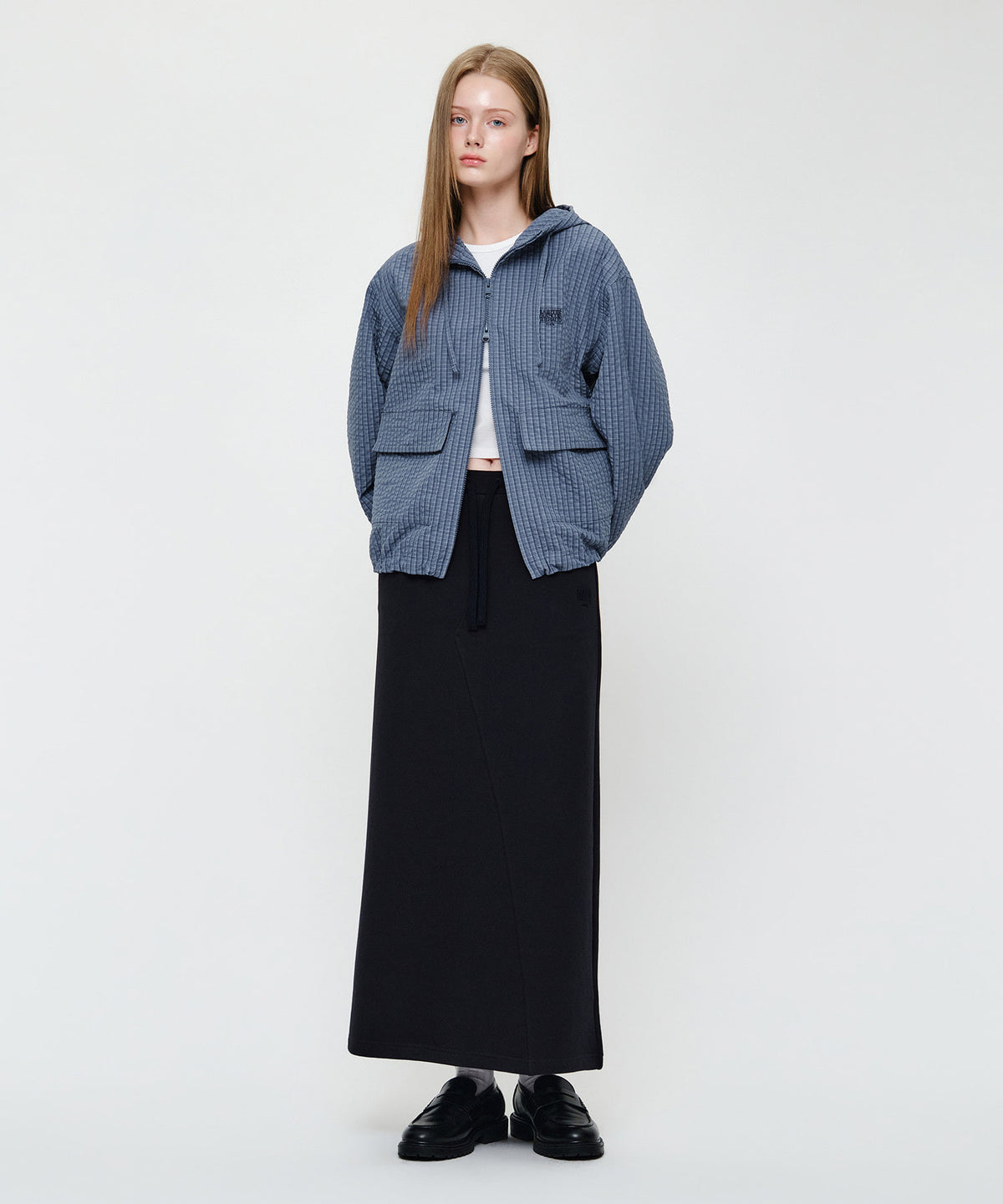 Marithe & Francois Girbaud - Outpocket Hooded Wind Jacket (Blue) product image 6 | TRAB K-Fashion Australia
