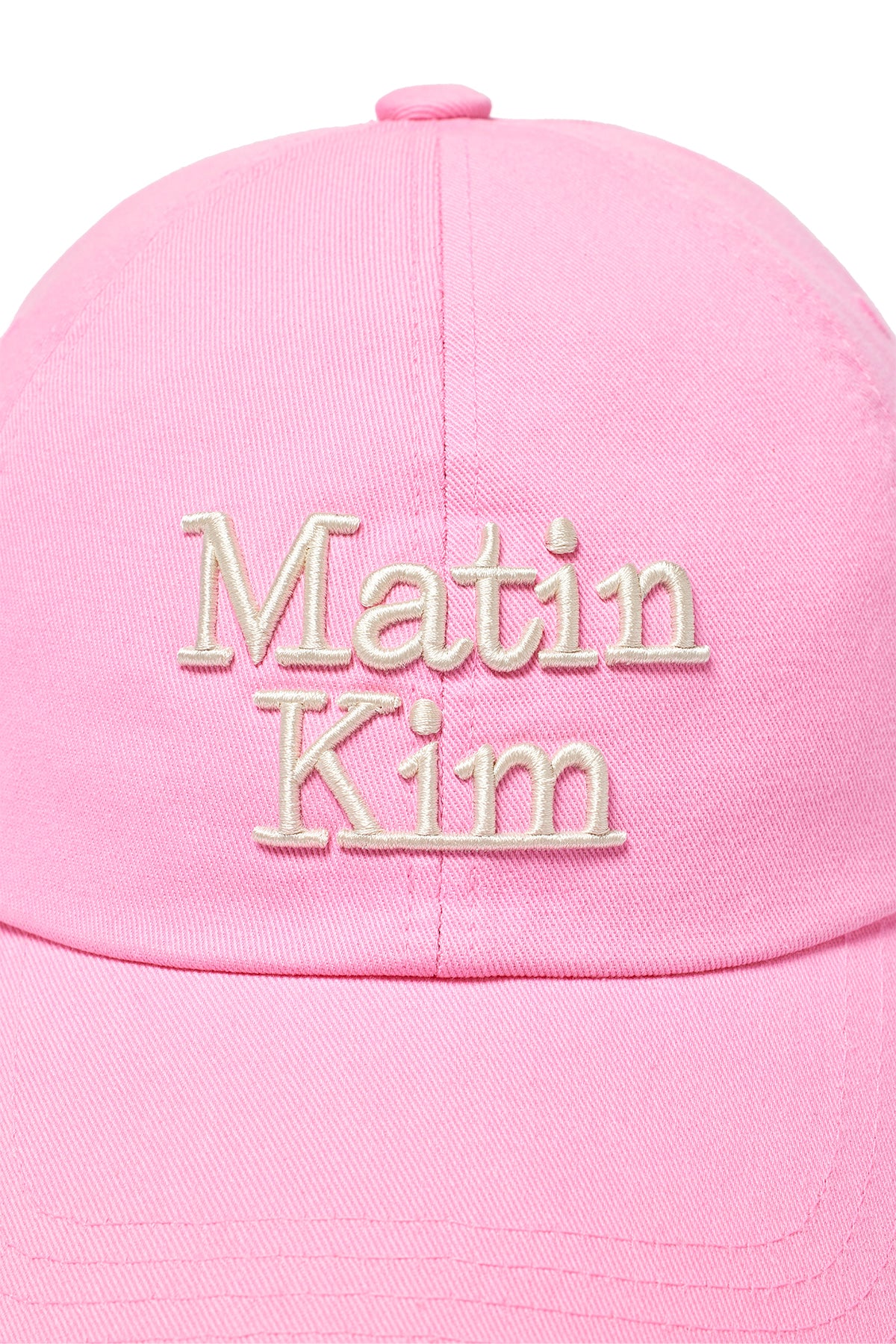 Matin Kim - Matin Volume Logo Ball Cap (Pink) product image 5 | TRAB K-Fashion Australia