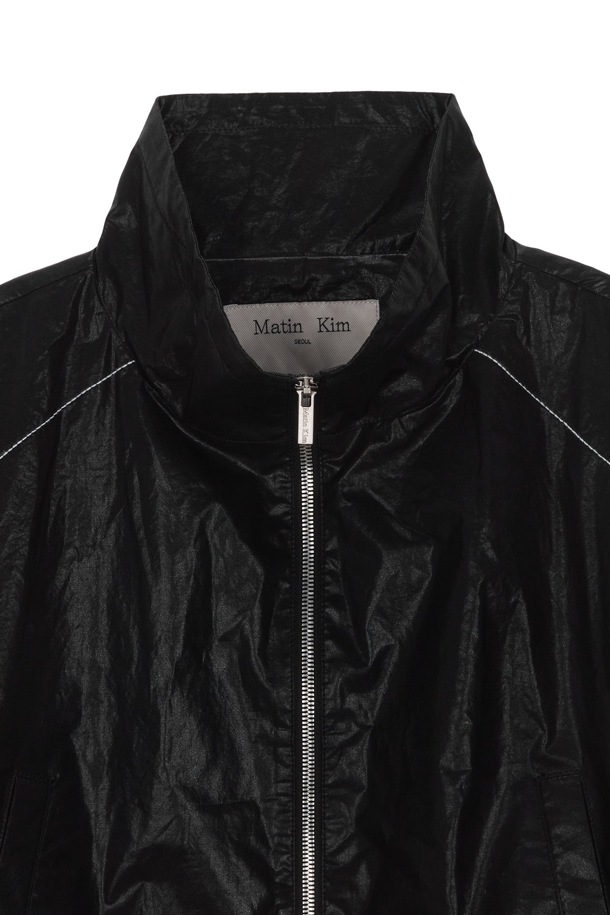 Matin Kim - Matin Coating Crop Blouson (Black) product image 3 | TRAB K-Fashion Australia