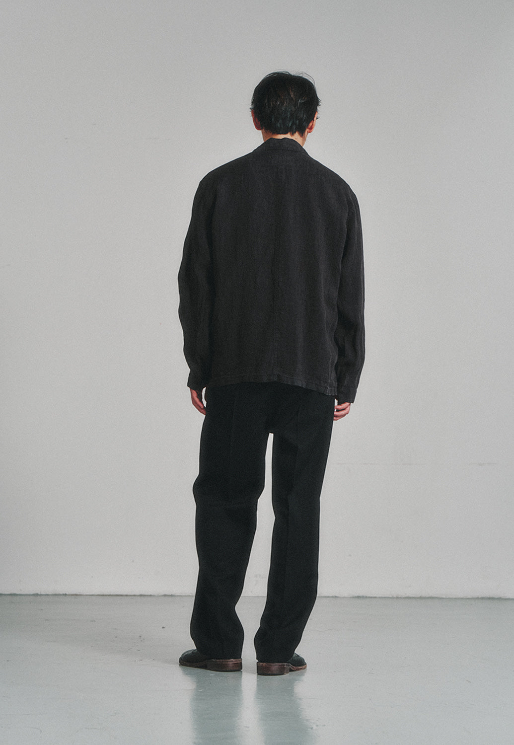 Art if acts - Linen French Work Jacket (Black) product image 4 | TRAB K-Fashion Australia