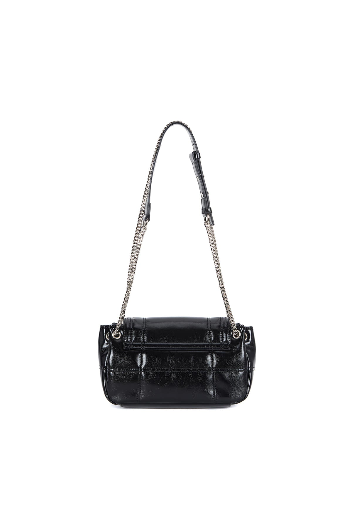 Matin Kim - Glossy Quilting Small Chain Bag (Black) product image 2 | TRAB K-Fashion Australia
