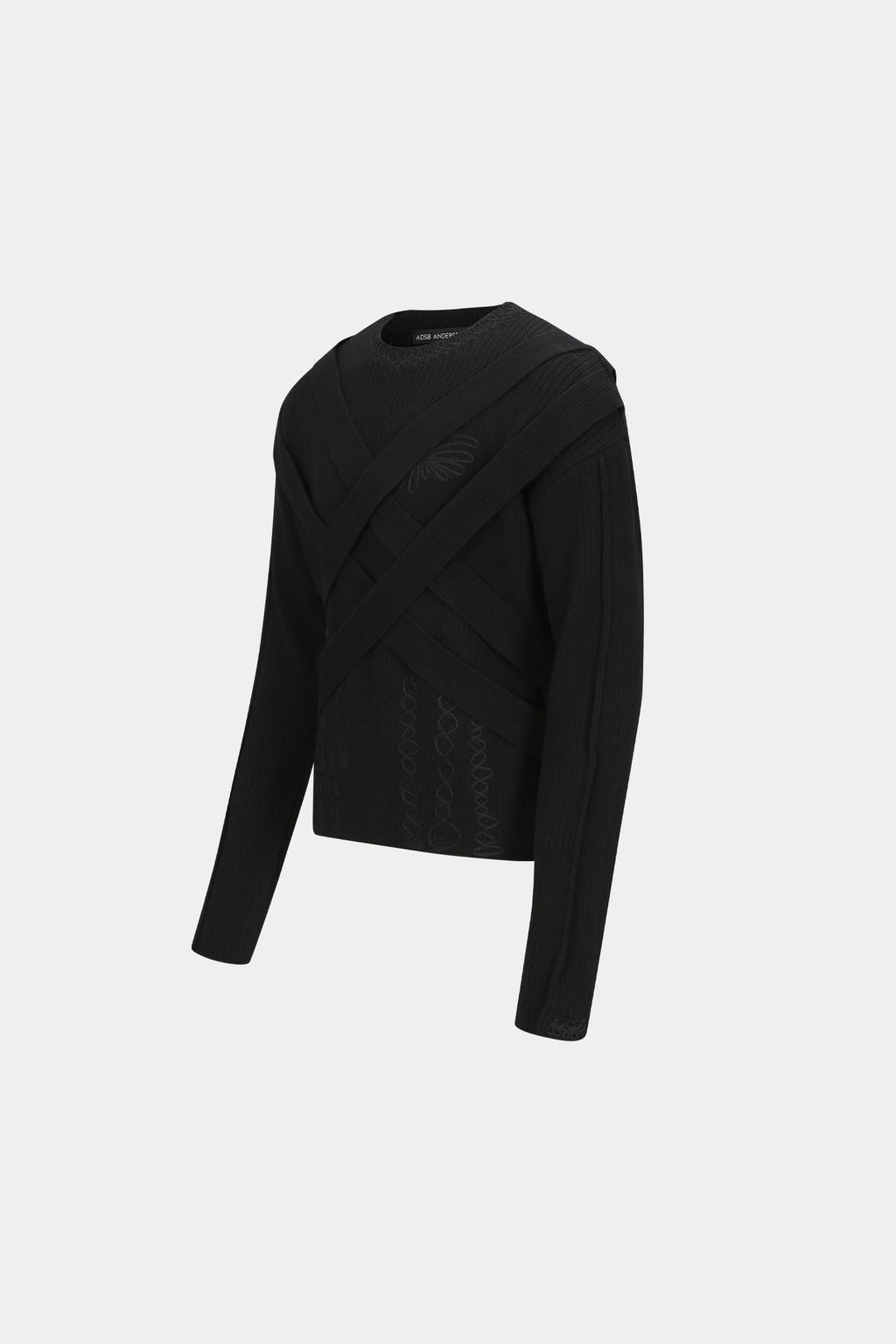 Andersson Bell - Harness Crew-Neck Sweater (Black) product image 8 | TRAB K-Fashion Australia