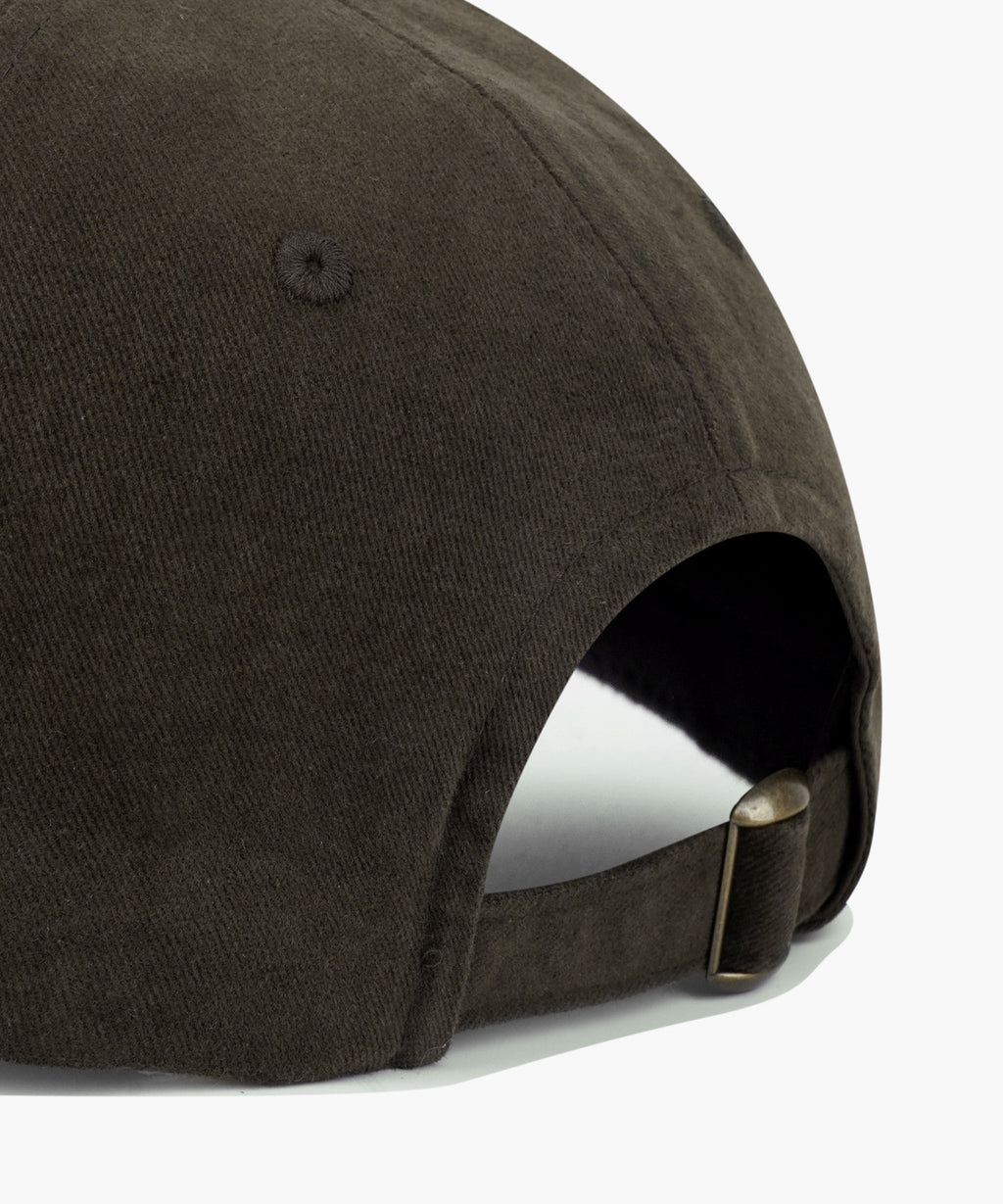 Marithe & Francois Girbaud - City Classic Logo Brushed Flat Brim Cap (Dark Brown) product image 4 | TRAB K-Fashion Australia