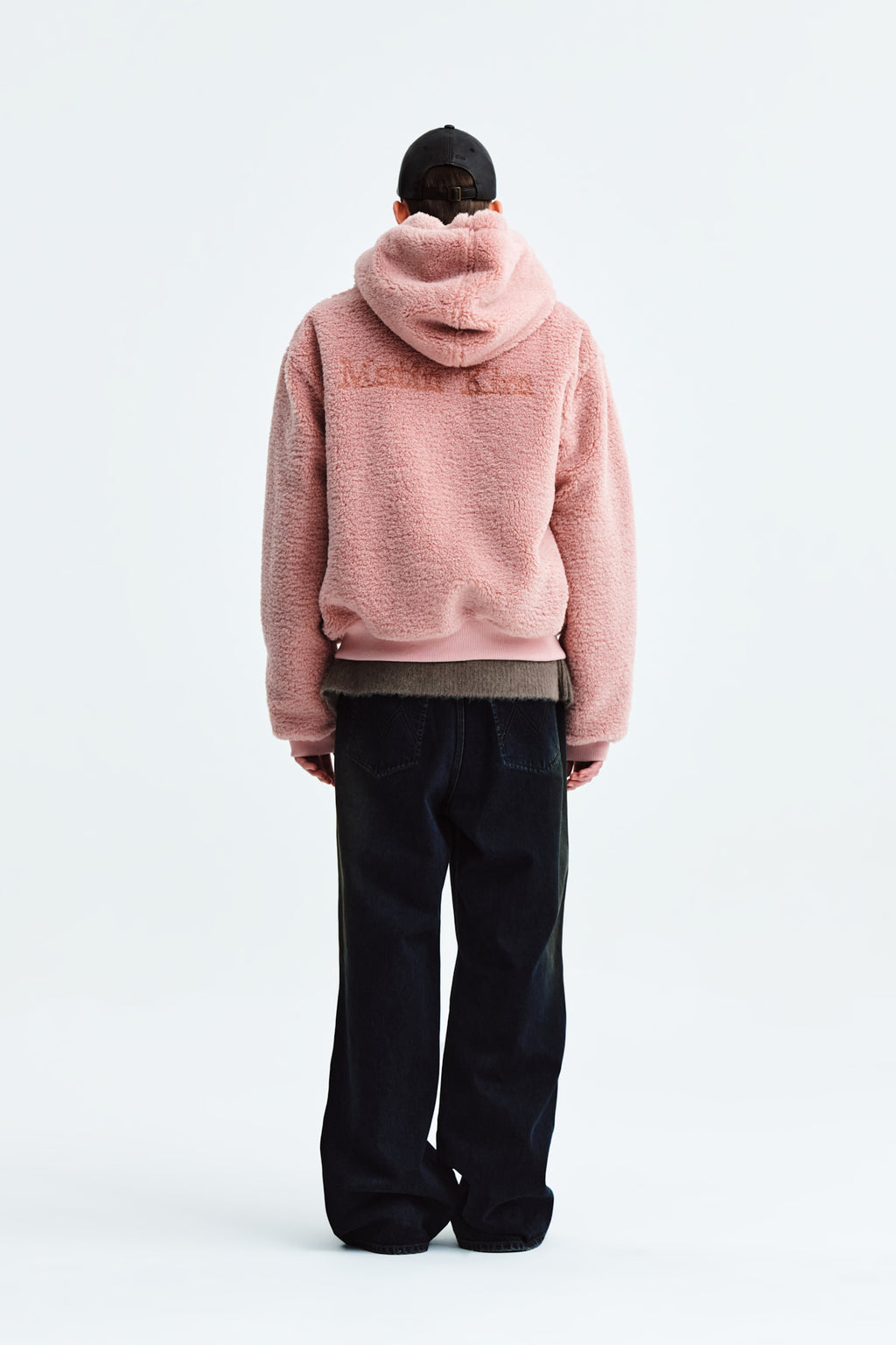 Matin Kim - Logo Point Fleece Hoody Jumper (Pink) product image 8 | TRAB K-Fashion Australia