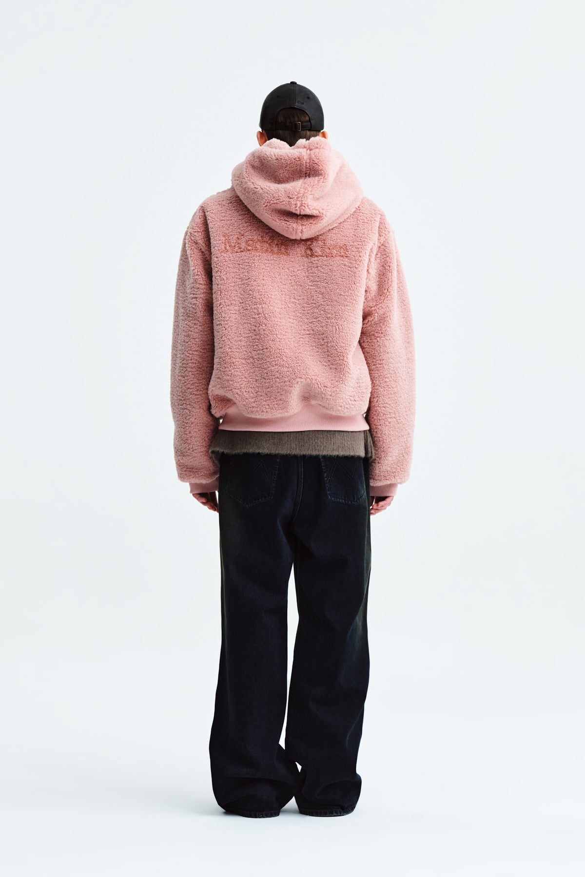 Matin Kim - Logo Point Fleece Hoody Jumper (Pink) product image 8 | TRAB K-Fashion Australia