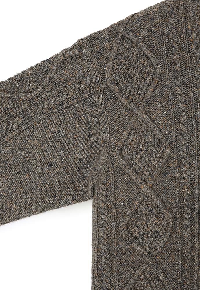 Art if acts - Fisherman Cable Sweater (Truffle) product image 11 | TRAB K-Fashion Australia