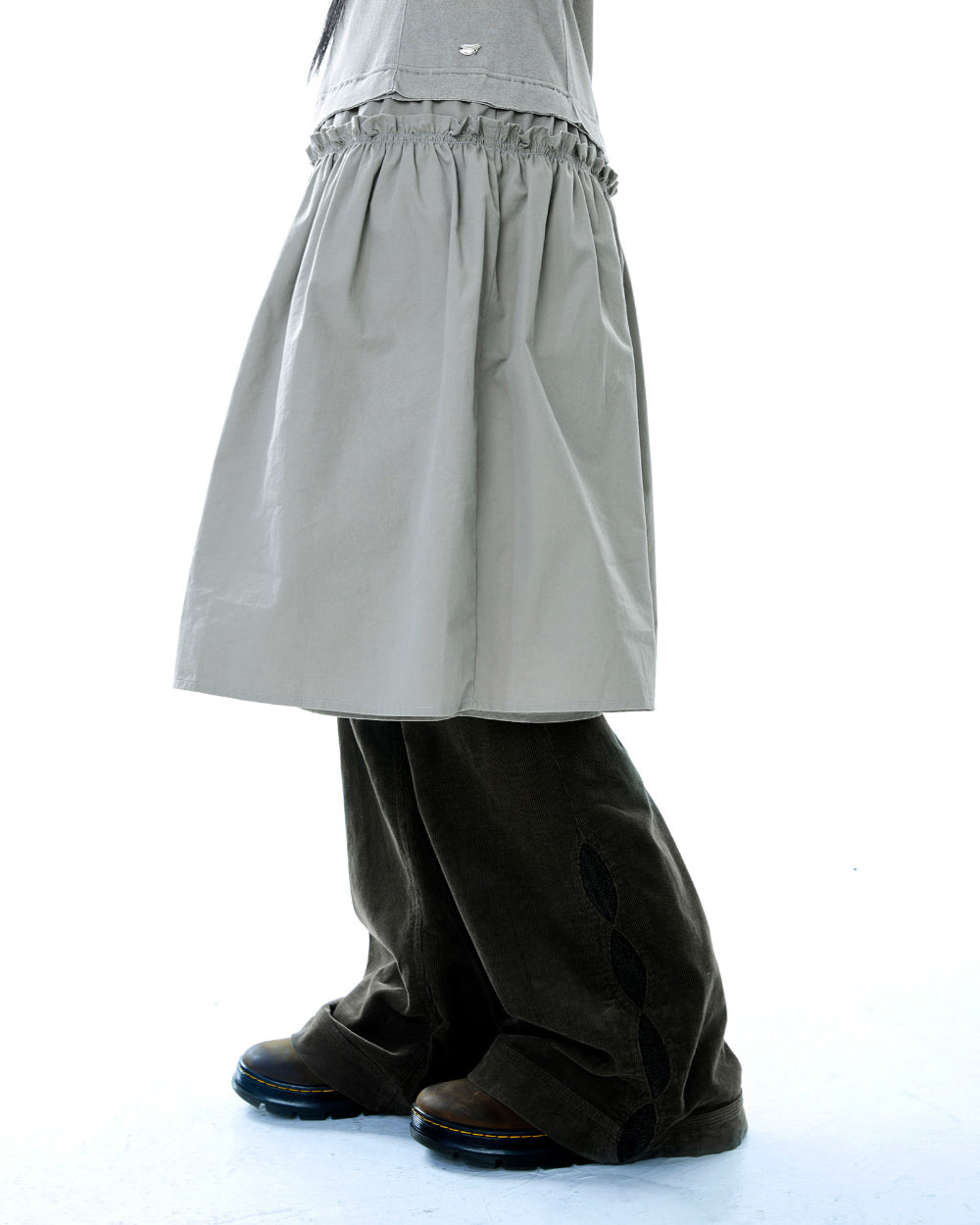 Coyseio - 2way Shirring One Piece (Light Khaki) product image 5 | TRAB K-Fashion Australia