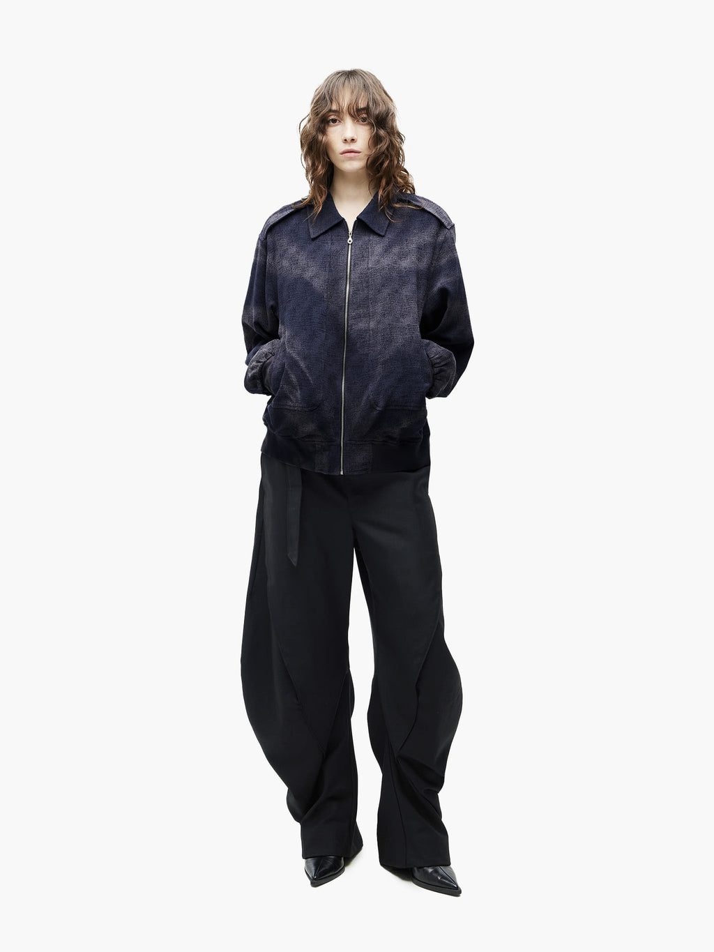 Jiyong Kim - Sun-Bleached Oversized Jacket (Navy) product image 3 | TRAB K-Fashion Australia