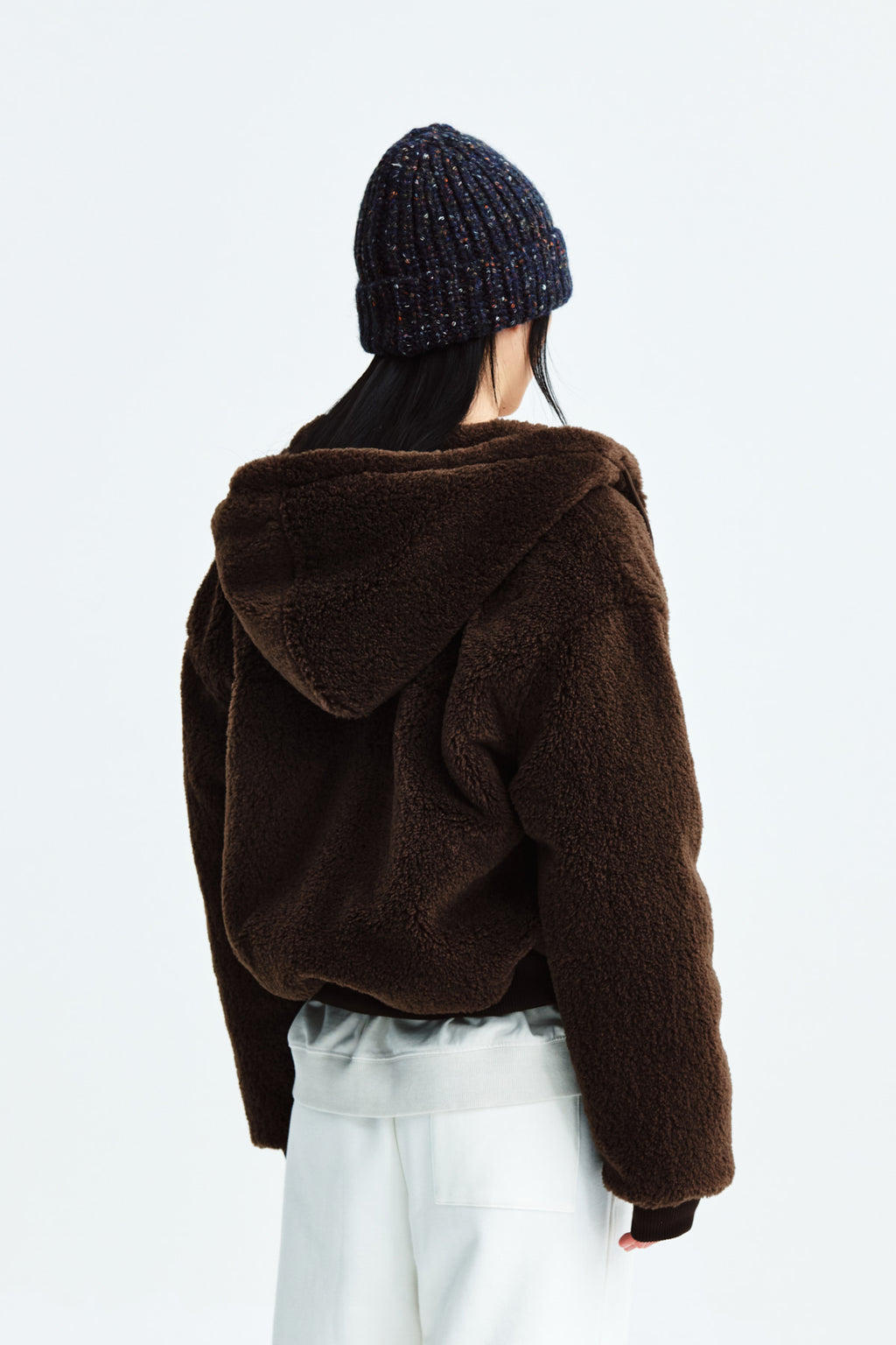 Matin Kim - Logo Point Fleece Hoody Jumper (Khaki) product image 10 | TRAB K-Fashion Australia