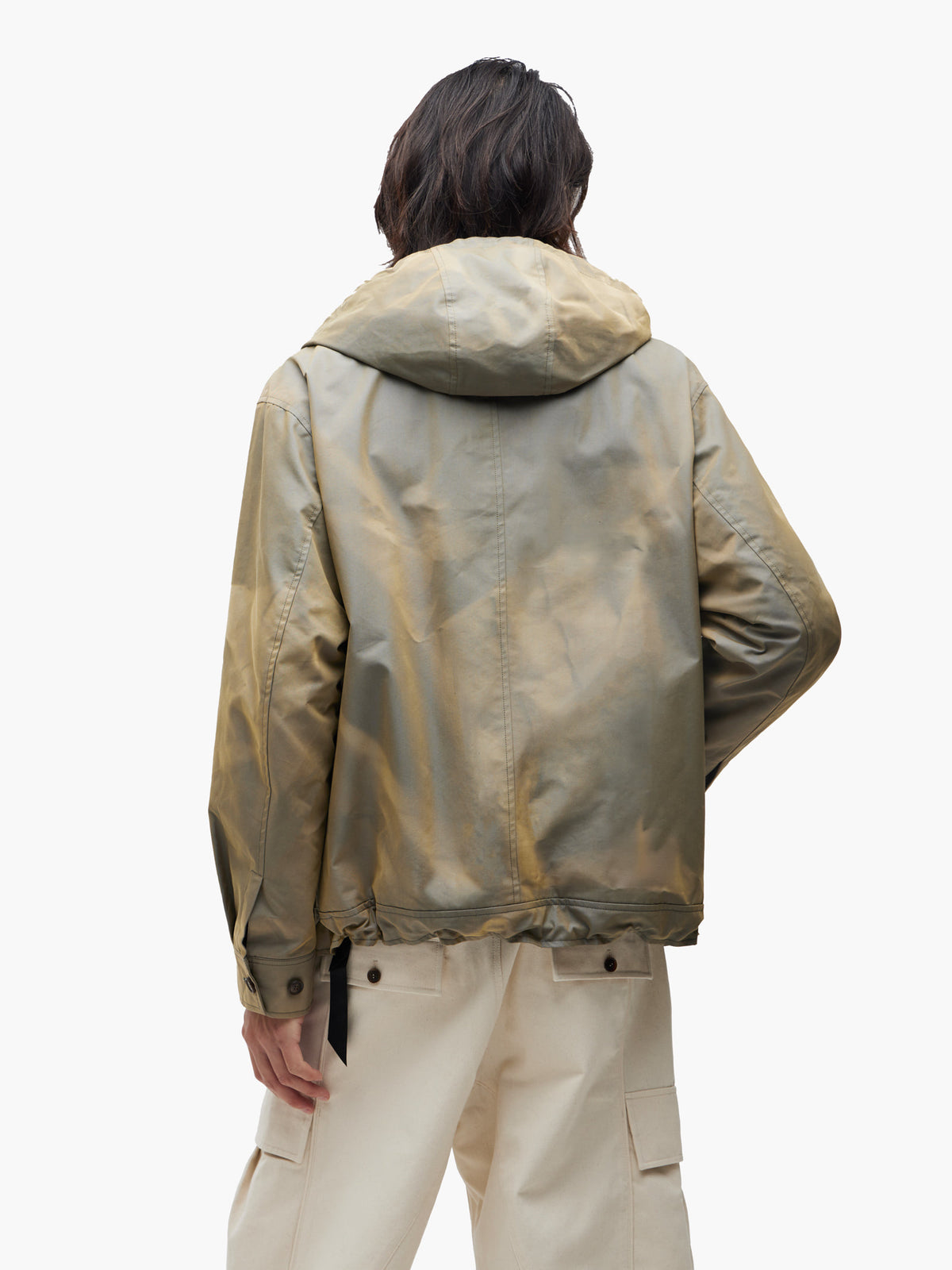 Jiyong Kim - Sun-Bleached Asymmetric Front Jacket (Beige) product image 5 | TRAB K-Fashion Australia