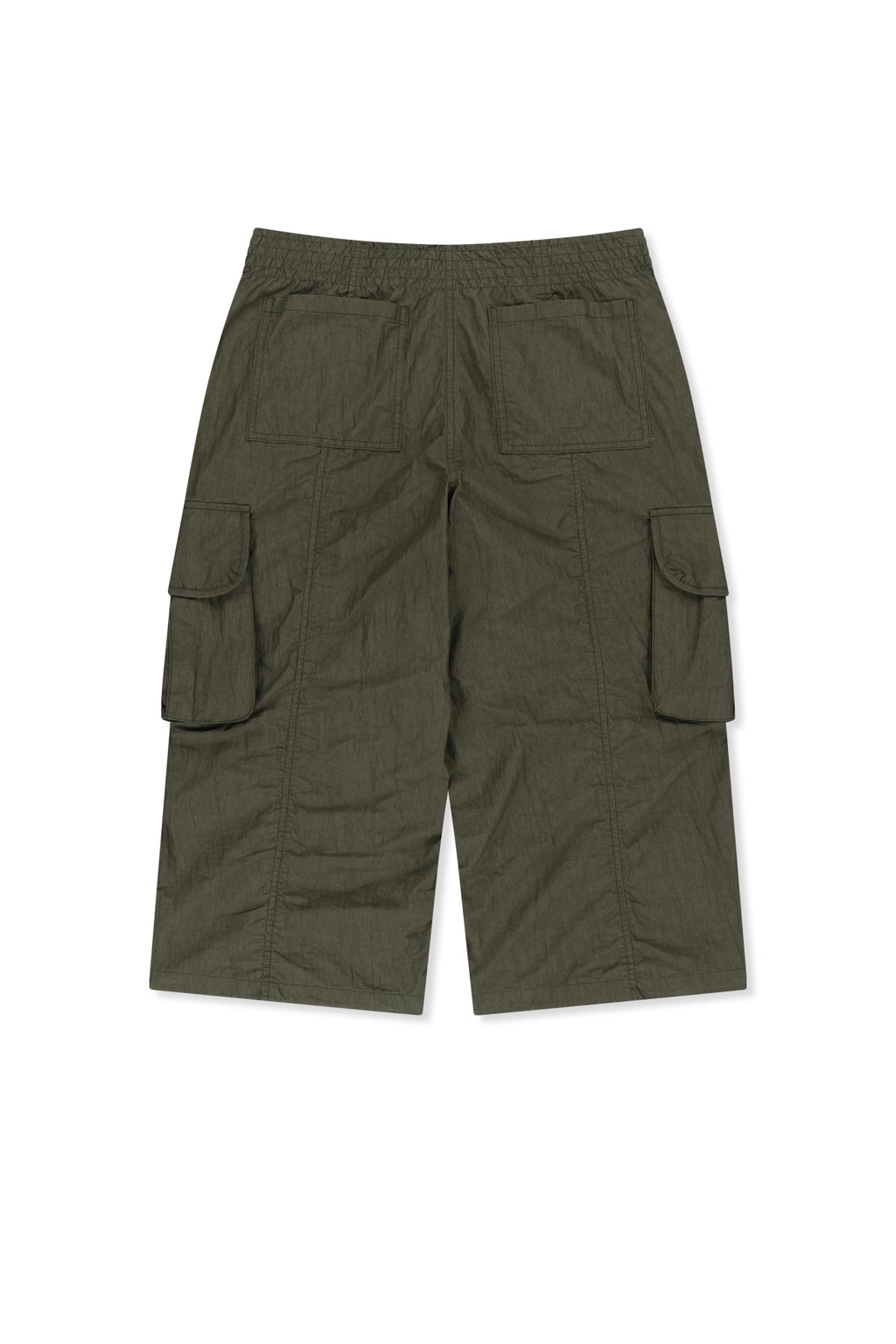 Matin Kim - Crinkle Capri Pants (Khaki) product image 2 | TRAB K-Fashion Australia