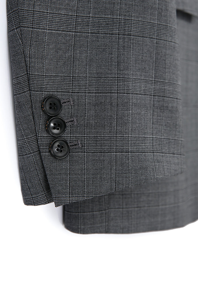 Tonywack - Crudo 3-Button Single Blazer (Mid Grey Check) product image 11 | TRAB K-Fashion Australia