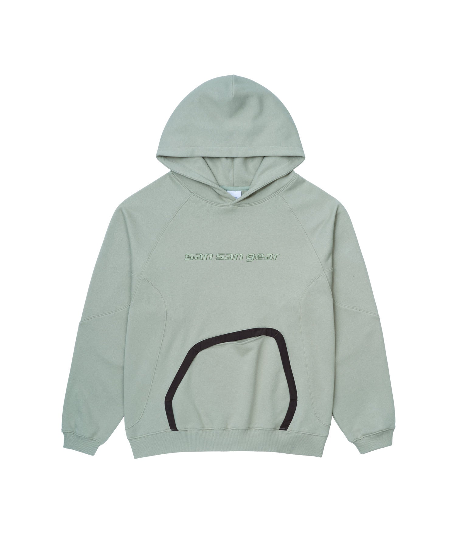 San San Gear - Nylon Pocket Hoodie (Light Green) product image 4 | TRAB K-Fashion Australia