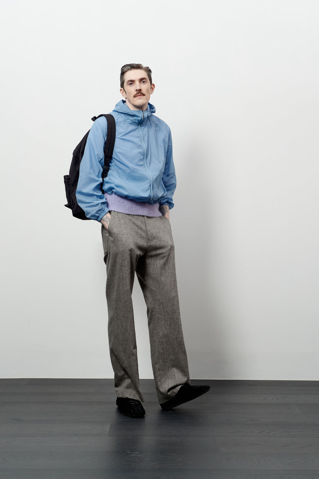 Stu - Round Cut Windbreaker (Skyblue) product image 12 | TRAB K-Fashion Australia