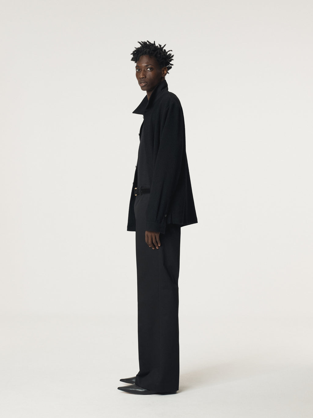 Recto - Lotus Cotton Flare Pants (Black) product image 2 | TRAB K-Fashion Australia