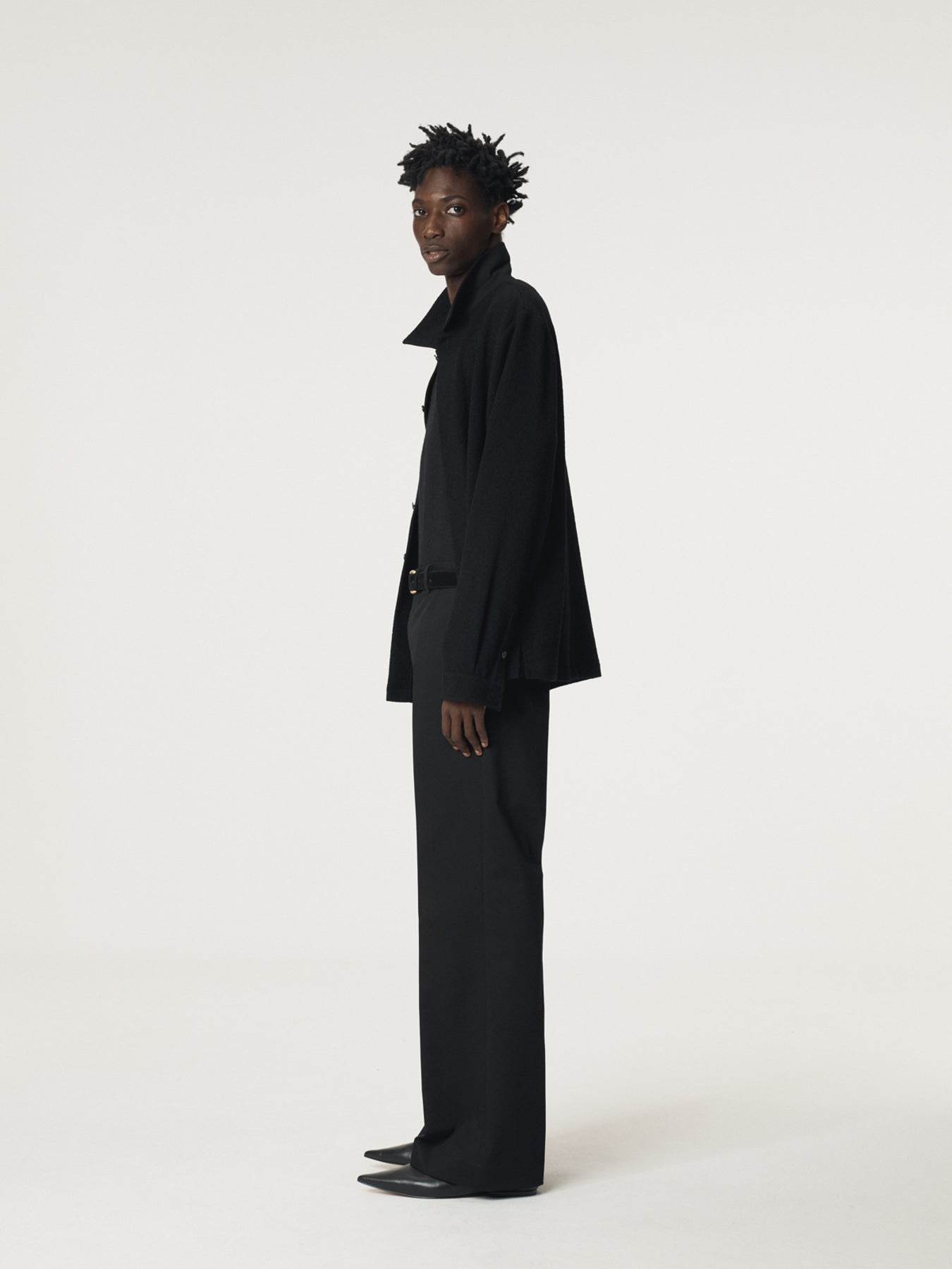 Recto - Lotus Cotton Flare Pants (Black) product image 2 | TRAB K-Fashion Australia