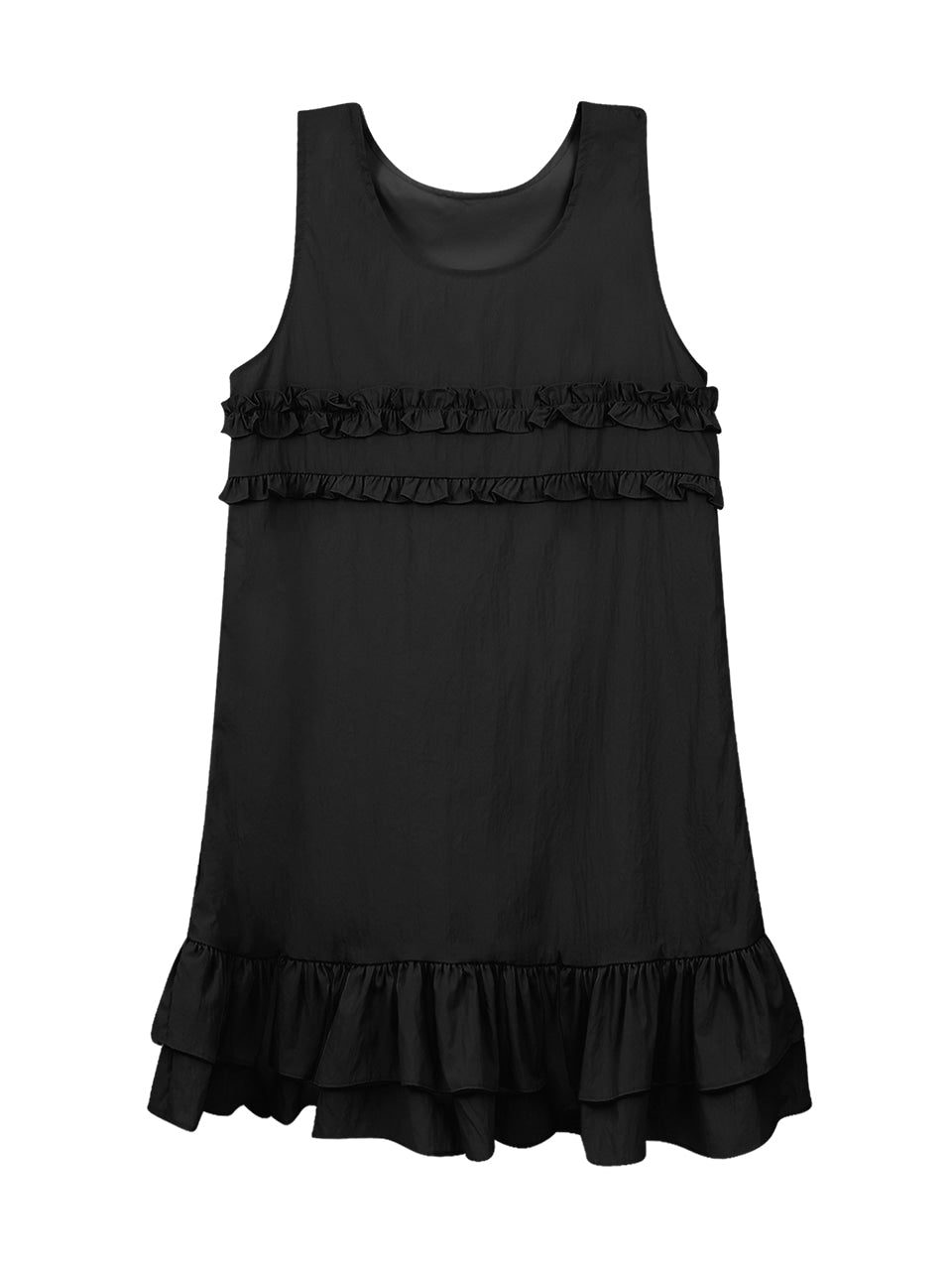 Margarin Fingers - Mixed Frill Mini One Piece (Black) product image 2 | TRAB K-Fashion Australia