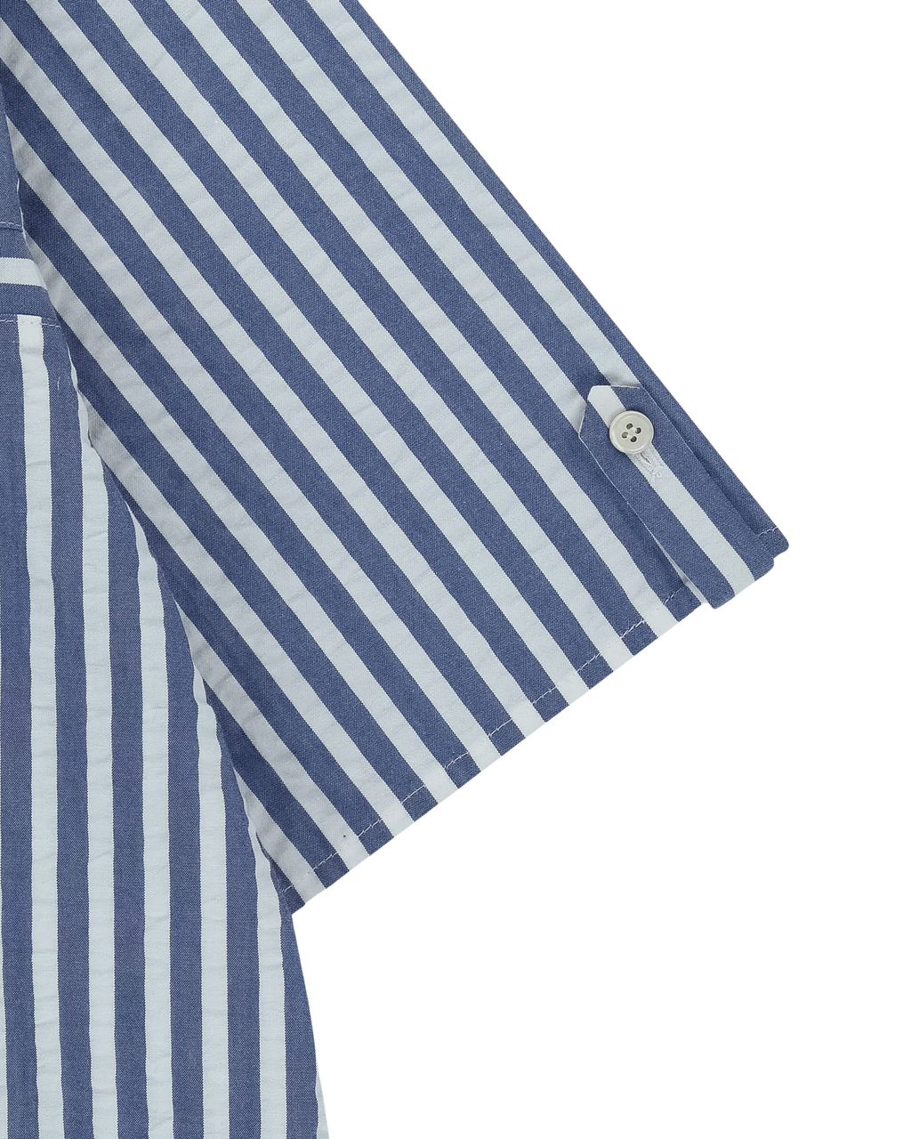 Kimhe Kim - Stripped Label Short Sleeves Shirt (Blue) product image 14 | TRAB K-Fashion Australia