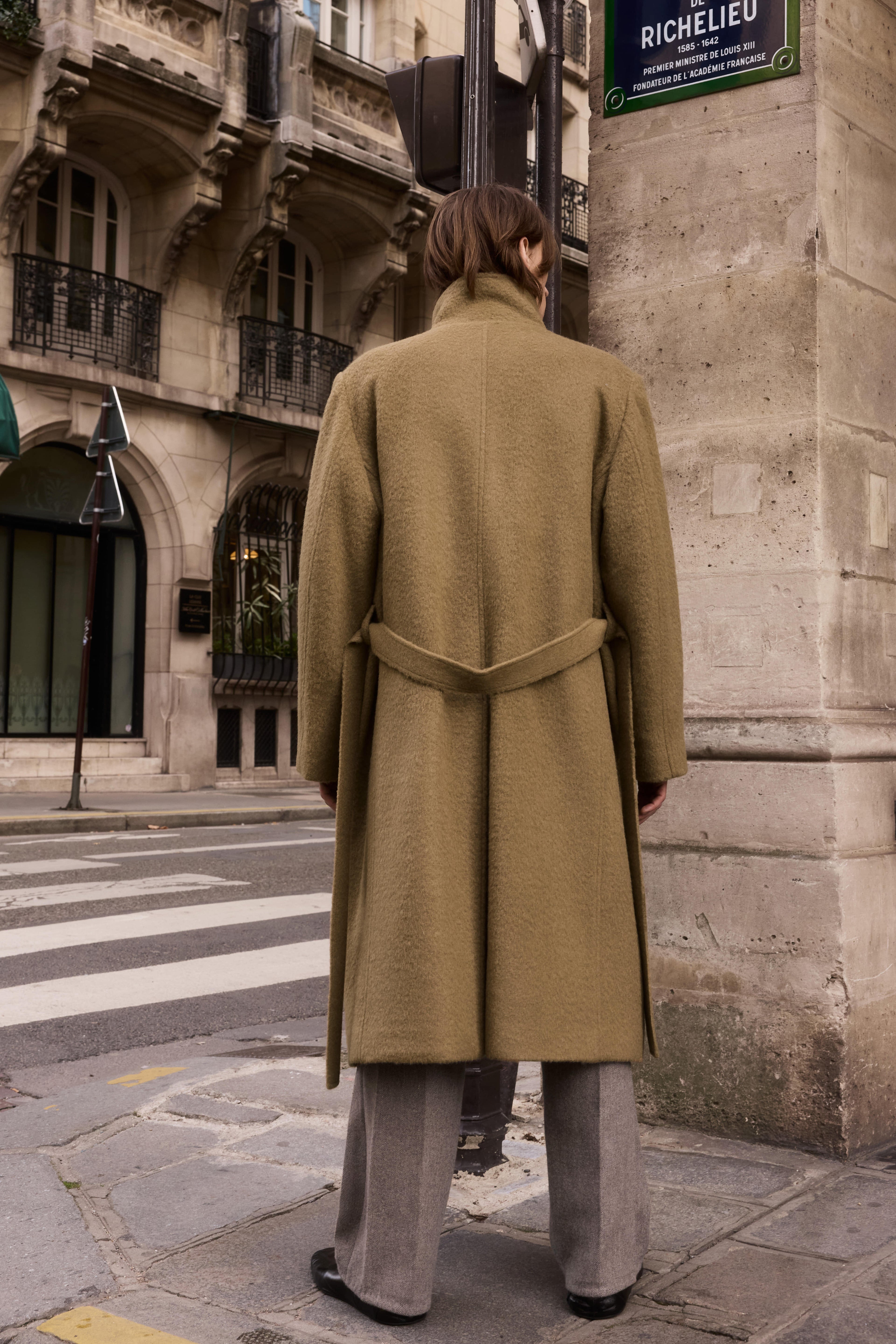 STU - High Neck Alpaca Mac Coat In (Camel) product image 9 | TRAB K-Fashion Australia