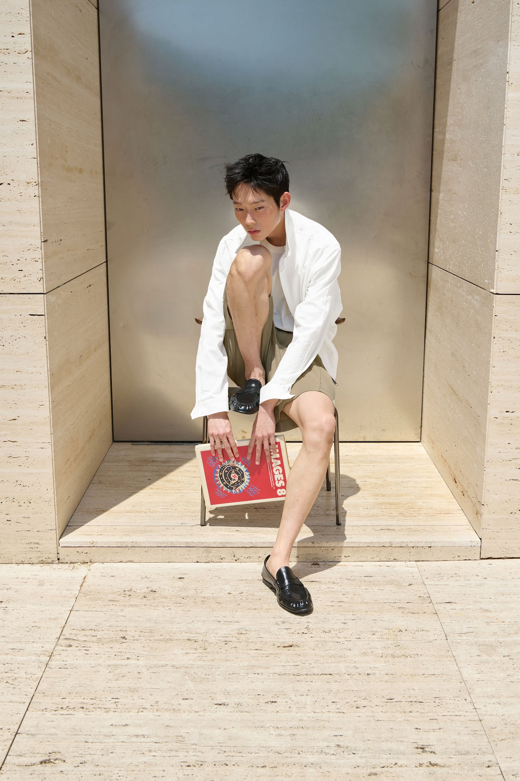 STU - Vintage Swing Jacket (White) product image 8 | TRAB K-Fashion Australia