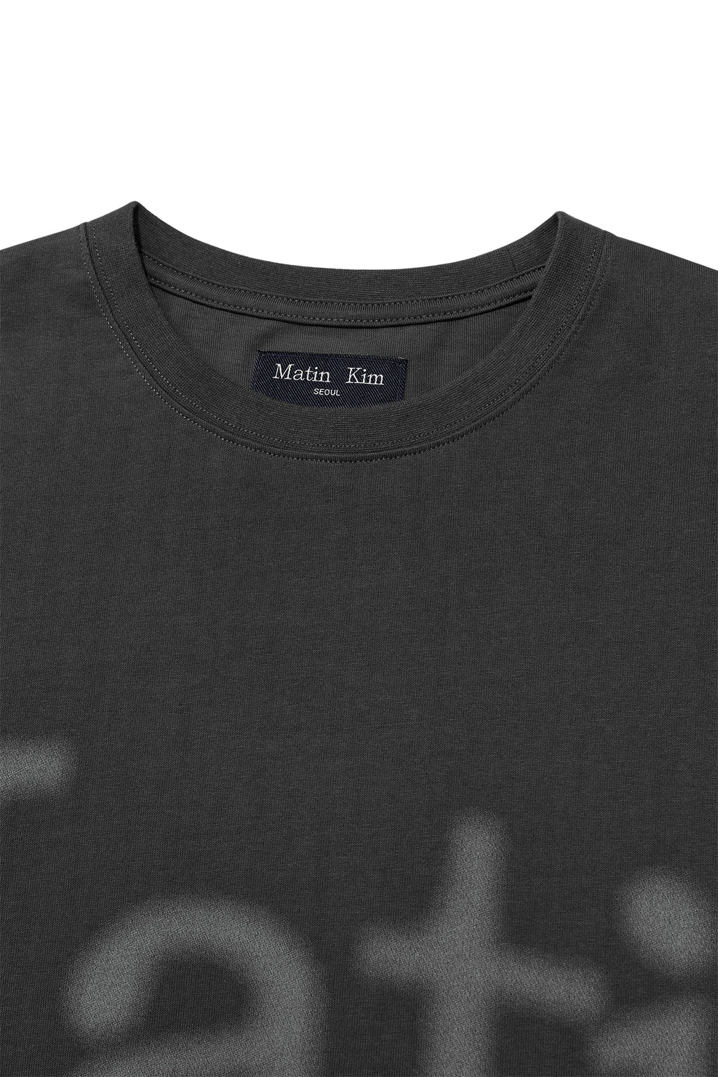 Matin Kim - Big Arch Logo Top (Charcoal) product image 3 | TRAB K-Fashion Australia