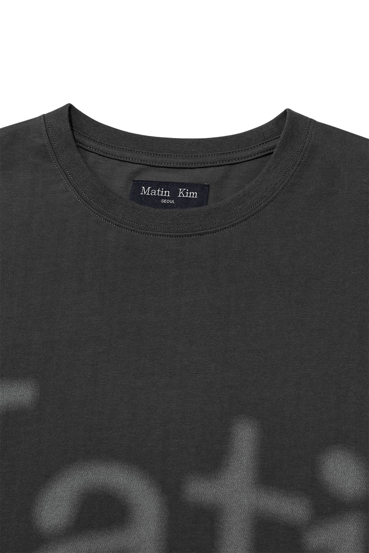 Matin Kim - Big Arch Logo Top (Charcoal) product image 3 | TRAB K-Fashion Australia