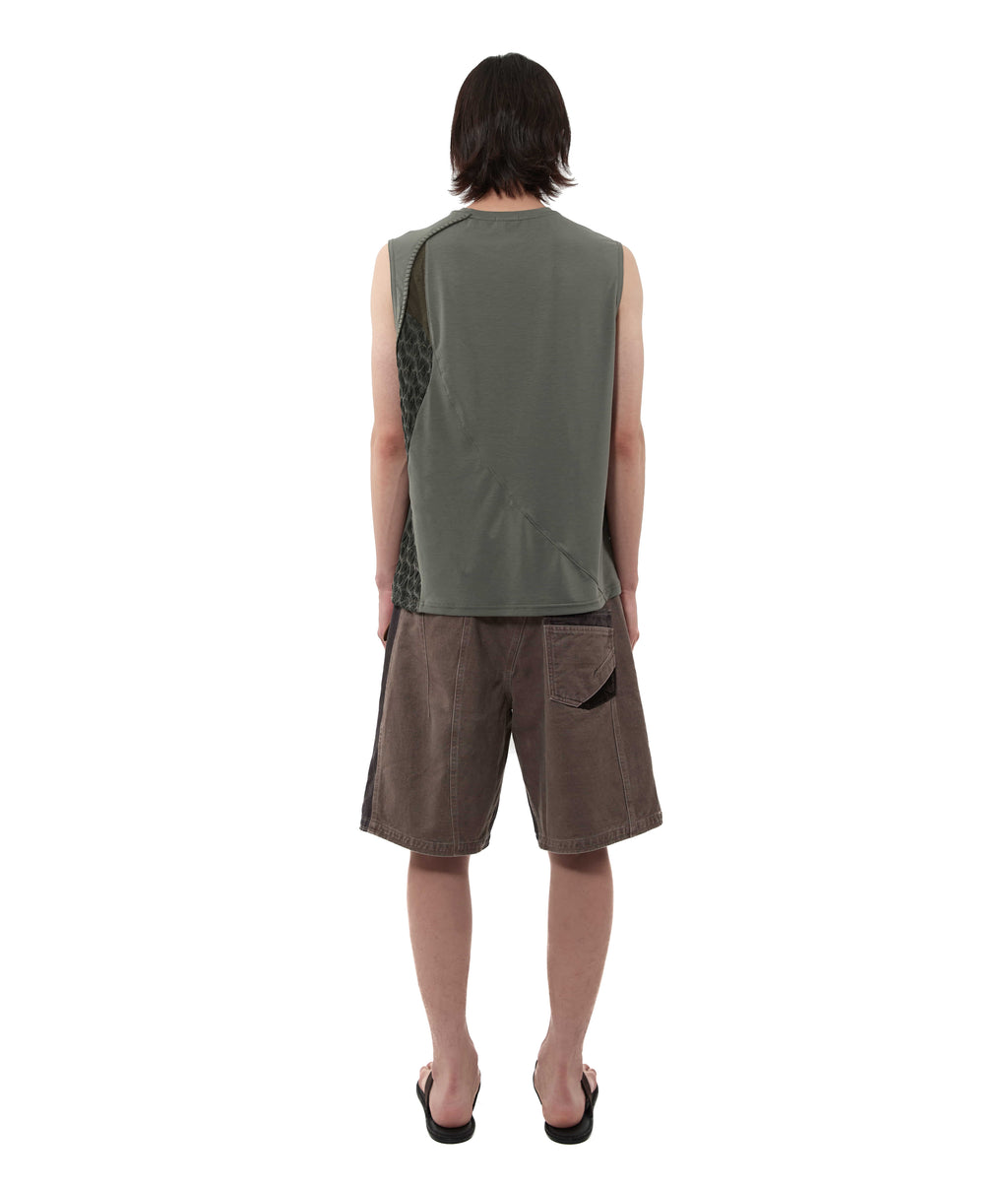 XLIM - Ep.9 Synopsis 01 Tank Top (Khaki) product image 7 | TRAB K-Fashion Australia