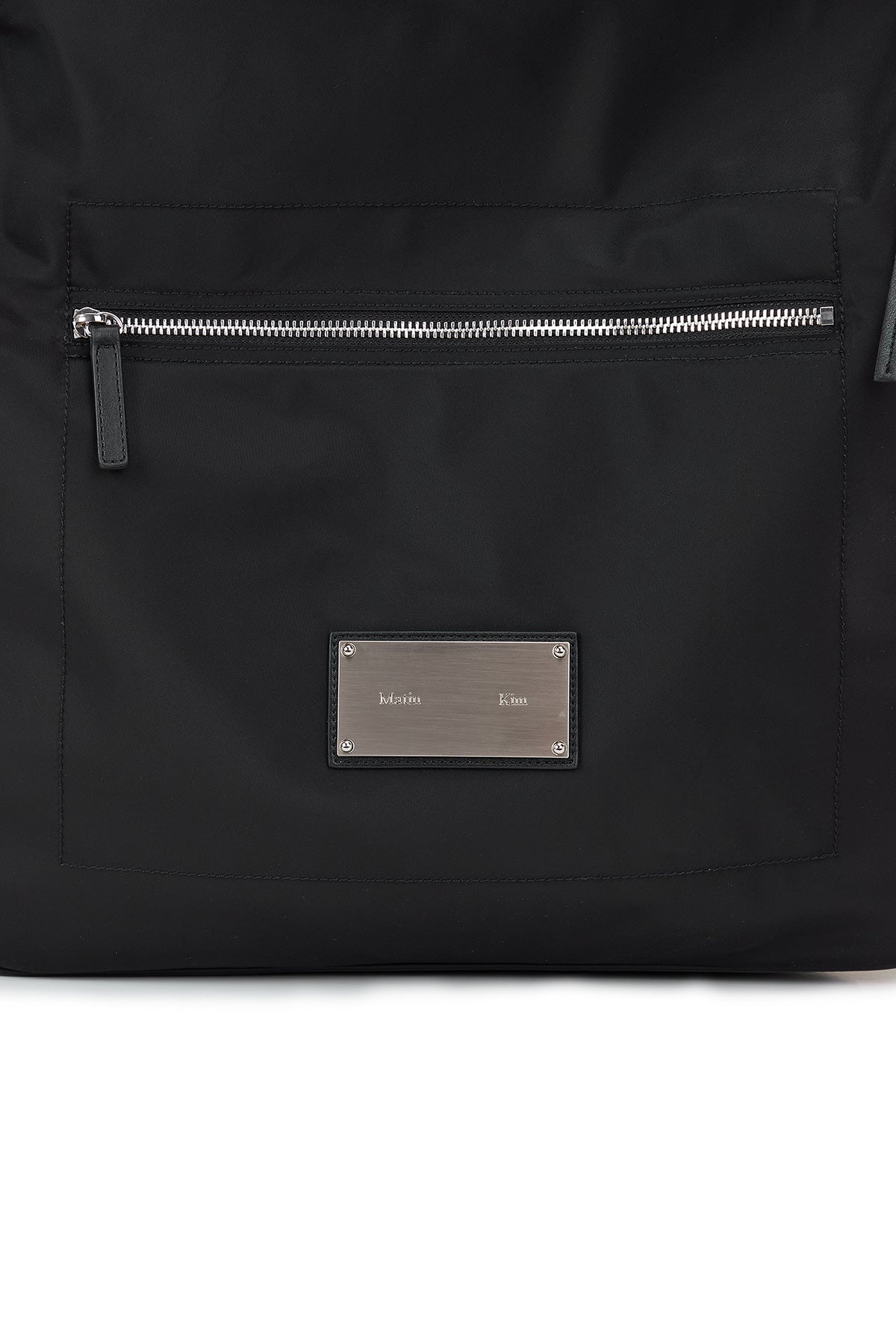 Matin Kim - Embossed Logo Fabric Shoulder Bag (Black) product image 3 | TRAB K-Fashion Australia
