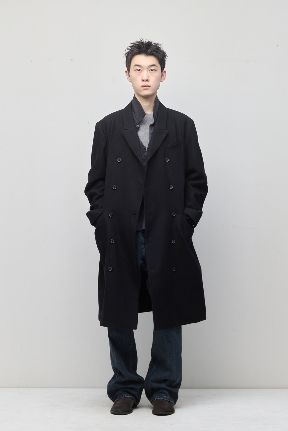 Hatchingroom - Darted Double Breasted Coat (Black) product image 20 | TRAB K-Fashion Australia